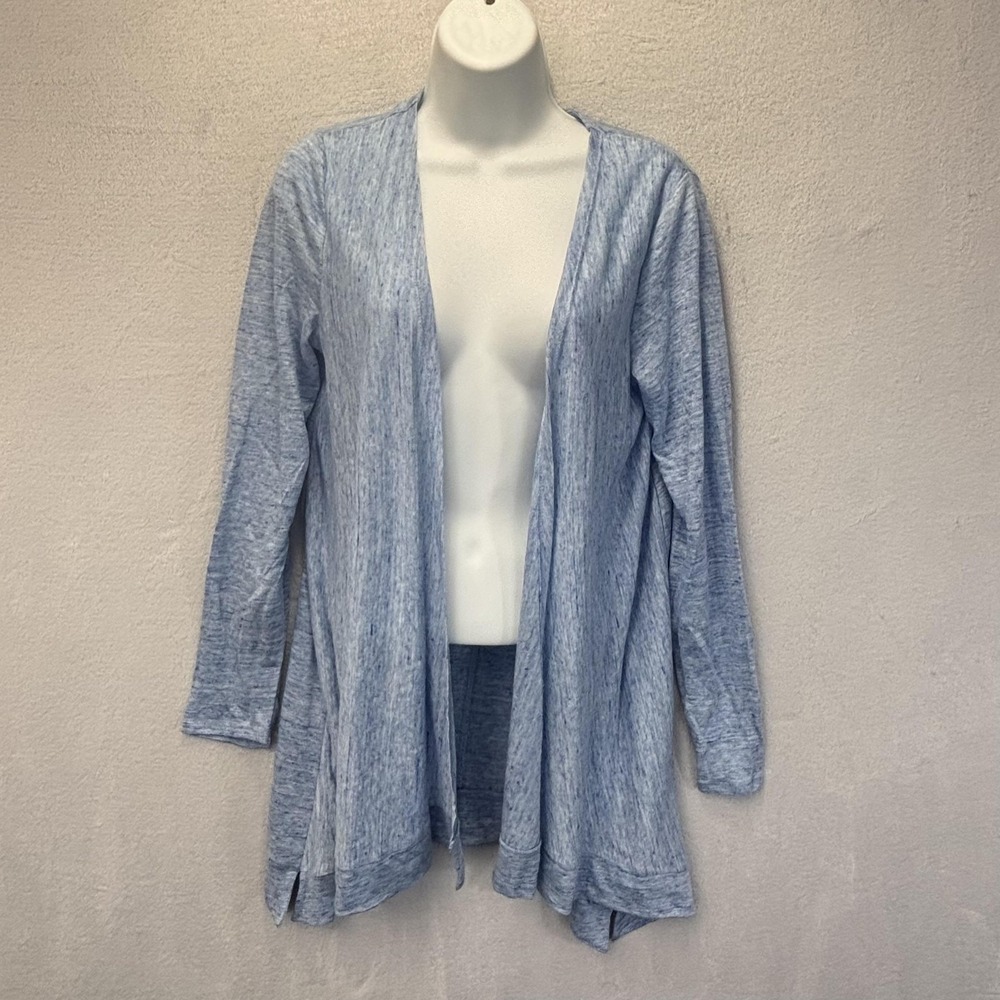 NWT Tahari 100% Linen Open Front Cardigan Womens Small Lightweight Beachy NEW - Picture 3 of 12